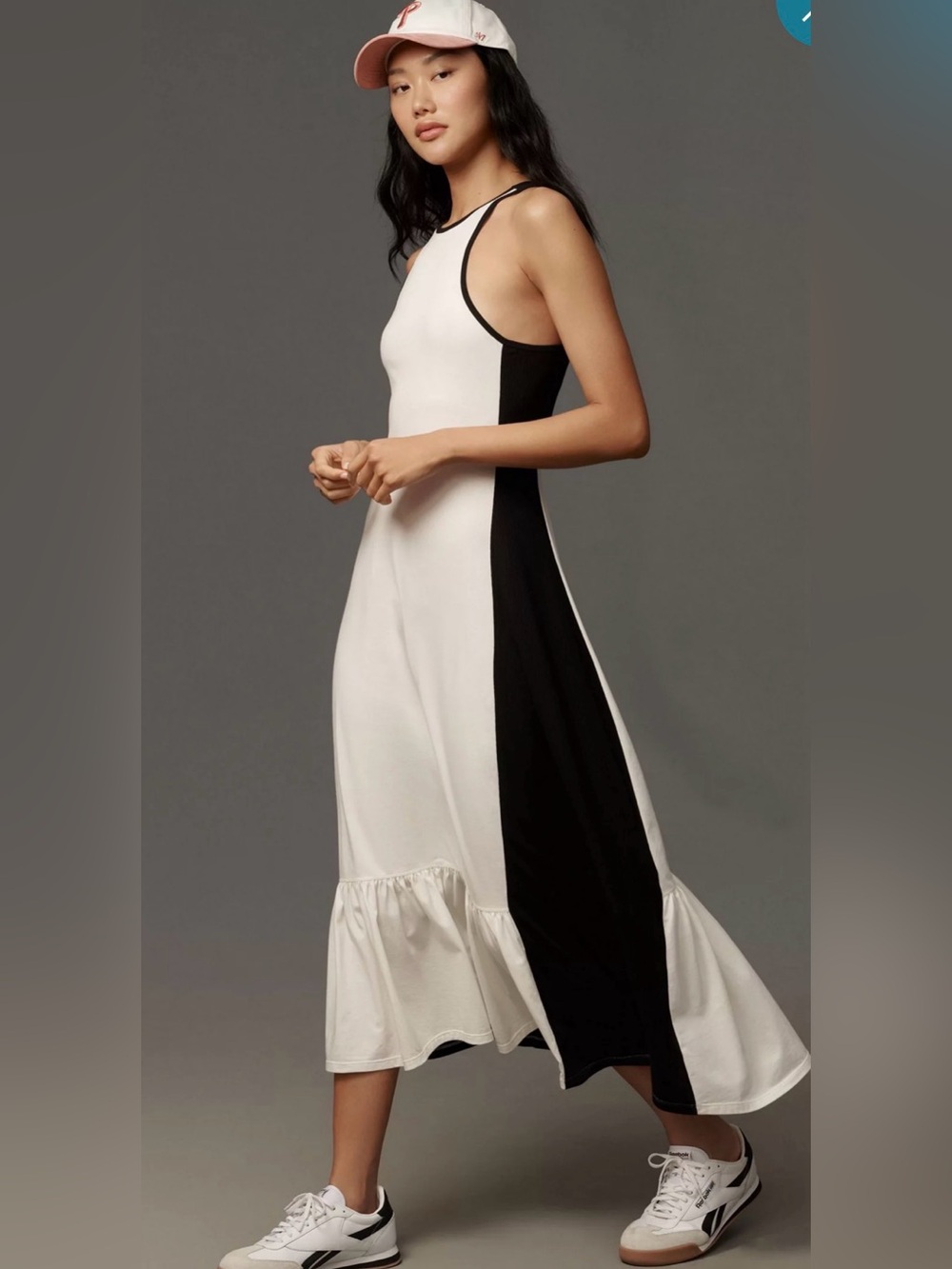 Daily Practice by Anthropologie Colorblock Racer Midi Dress size small